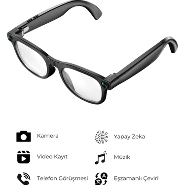 Dvyen G2 Pro Akıllı Yapay Zeka (Aı) Gözlük – Kamera, Bluetooth, Hafıza, Müzik, Aı Ast., Canlı