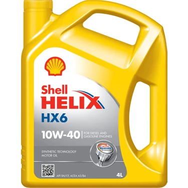 Shell Helix HX6 10W-40 4 Litre Motor Yağı (Üretim Yılı:
