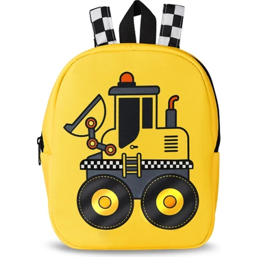 Denokids Buldozer Erkek Çocuk Okul Sırt