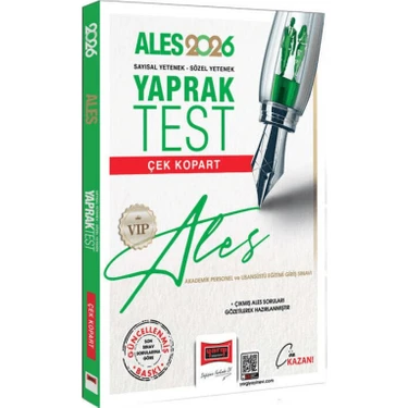 Yargı 2026 Ales Vıp Sayısal-Sözel Yetenek Çek Kopart Yaprak