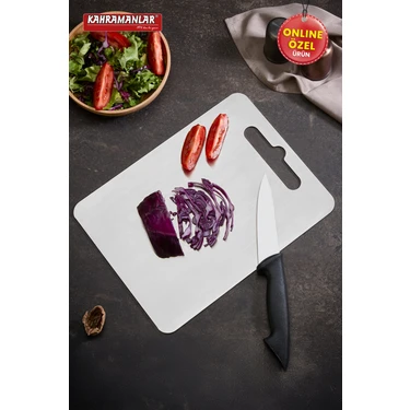 Kahramanlar Kesme Panosu Paslanmaz Çelik Kesme Tahtası 33X25