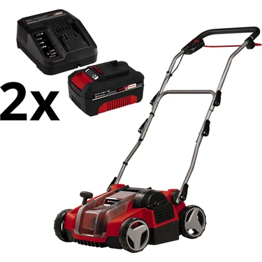Einhell GE-SC 36/35 Li, Akülü Çim Havalandırma Seti (2 Adet 4,0 Ah Akü ve Şarj Cihazı
