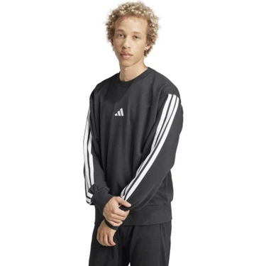 adidas Erkek  Siyah  Sweatshirt M 3S FT SWT