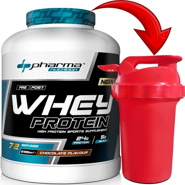 Pharma Whey Protein 2196 gr Çikolata Aromalı Whey Protein Tozu 24 gr Protein 5 gr