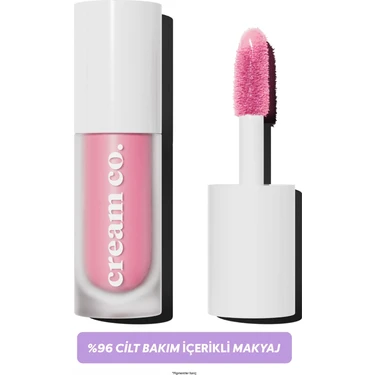 Cream Co. Allık Ruj Göz Farı Glow Tint Baby Pink Nemlendirici Makyaj | 508 Pastel Pembe Hyaluronik