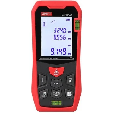Uni-T LM100A Lazer Metre Mesafe Ölçer 100
