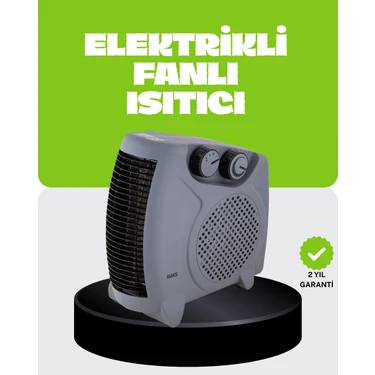 Güvenli Elektrikli Fanlı Isıtıcı Termostatlı Hızlı