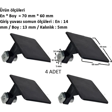 Aluwand Cam Balkon Çıkış Kapağı 4 Adet – Gold ve Fırtına Sistem Uyumlu