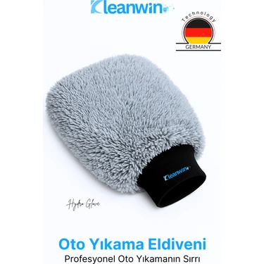 Hydroglove Mikrofiber Oto Yıkama Eldiveni Sünger Dolgulu Araç Temizlik ve Araba Cila Eldiveni -