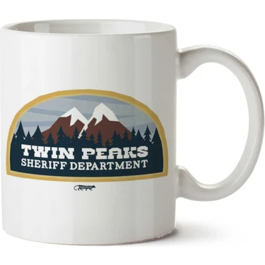 Twin Peaks Sheriff Department Iki Tarafı Baskılı Kupa