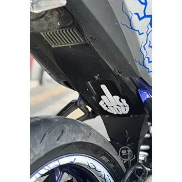 Banxtre Fck You Sticker Etiket Beyaz Renk 11CMX9CM Motor İçin Sele Altı ve Drenajlara