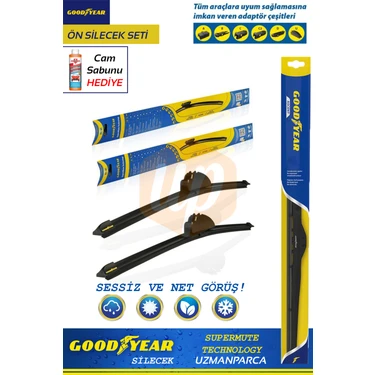 Good Year Chery Tiggo 7 Pro 2023-2025 Supermute 2'li Muz Tipi Ön Silecek