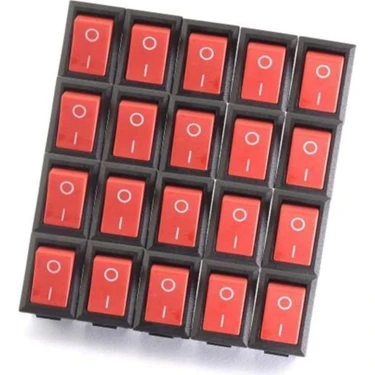 Yenibağ Store 20 Adet Mini Güç Anahtarı Aç Kapa Anahtar Devre Anahtarı On Of