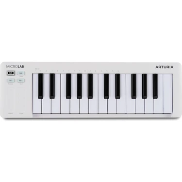 Braventa Collection Arturia Microlab Mk3 - Kompakt 25 Tuşlu Hıza Duyarlı Mıdı Denetleyici, Iki