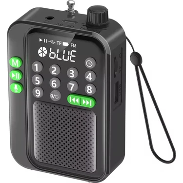 UltraTekno C9 Bluetooth Şarjlı Radyo USB & Tf Kart Okuyucu Deprem Çantasına Uygun Fm