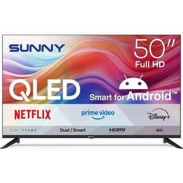 Sunny SN50QFPRL-A14S 50'' 127 Ekran Uydu Alıcılı Full HD Smart QLED