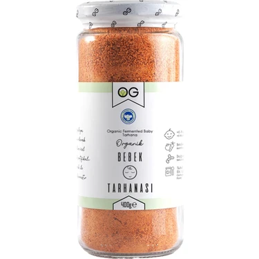 OG natural Organik Bebek Tarhanası 400 gr +6
