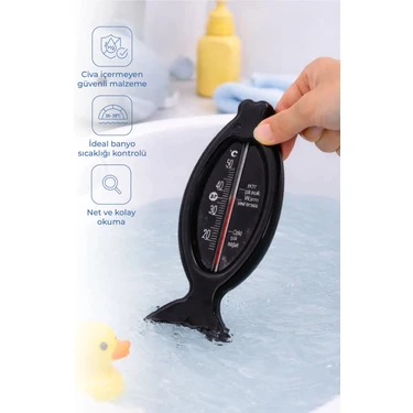 Babyjem Cıvasız Balık Banyo Oda Termometresi