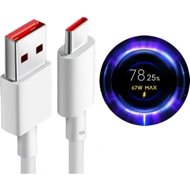 Xiaomi Mi Uyumlu Turbo Hızlı Şarj Kablosu 67W 6A Redmi Note 11 Pro 5g Note 12 T Pro Note 13 Pro 5g
