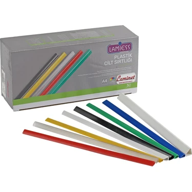 Lamiess 4 mm Kırmızı Plastik Sırtlık 100'lü Dosyalama İçin Pratik