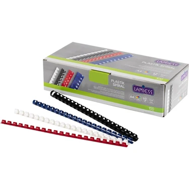Lamiess 8 mm Plastik Spiral Beyaz