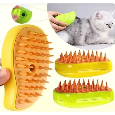 NOVASHOP Buharlı Kedi & Köpek Yıkama Fırçası Tarağı, Buharlı Kedi Tarağı, Evcil Hayvan