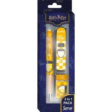 Serve Deep Damalı Harry Potter Hufflepuff 3'lü