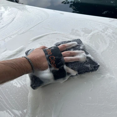 Fine Clean Lastikli Mikrofiber Kaplı Oto Yıkama Süngeri Ekstra Köpürtme Araba