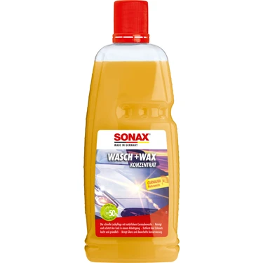 Sonax Cilalı Oto Şampuanı 1 lt – Boya Koruma ve Parlaklık Sağlayan 2'si 1 Arada Formül, Tüm Araç