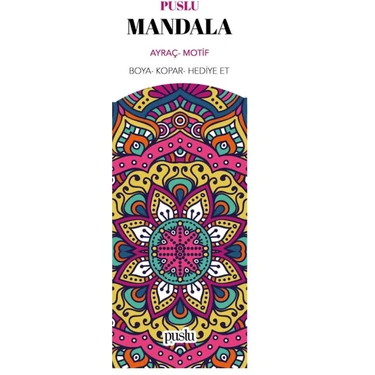 Puslu Yayıncılık Mandala Ayraç Motif 45 Sayfa Kolektif Yazar ile Hediye Edilebilir