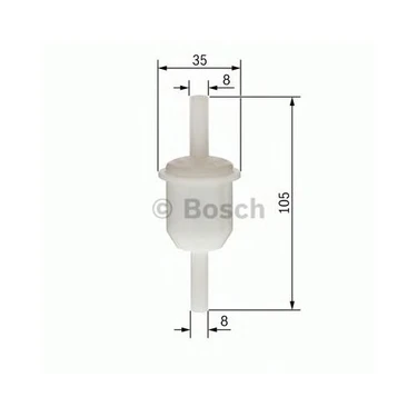 Bosch 0450904058 Şeffaf Benzin Ara Filtre (Küçük Tip)