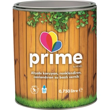 Hemel Prime Su Bazlı Koruyucu Vernik 0,75 Lt  Şeffaf 