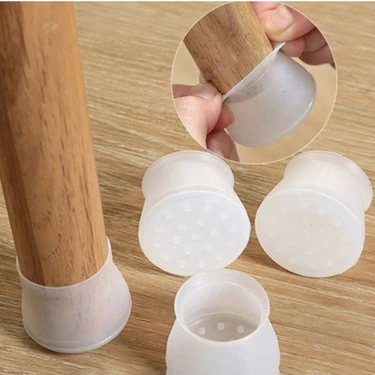 Cocoloco Home Masa Sandalye Ayak Koruyucu Beyaz Silikon 24