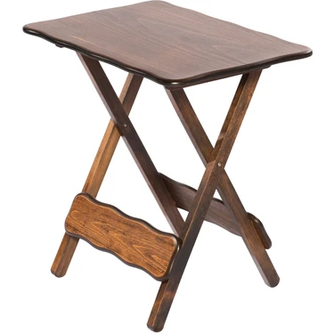 Modermo Katlanır Sehpa 35*50cm Koyu Ceviz - 1
