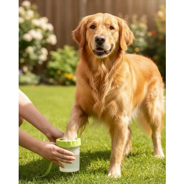 Aesco Mey Ithalat® Yuvarlak Başlıklı Köpek Pati Temizleyici Yumuşak Silikon