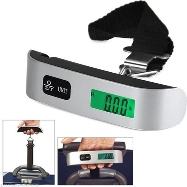 Bideben Taşınabilir El Bagaj Valiz Bavul Tartısı Askılı Işıklı 50 kg