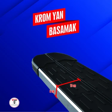 Türkmen Peugeot Rifter Yan Basamak Krom 203 cm 2019