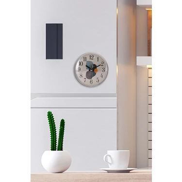 Muyika Design Muyika Kiely  Mıknatıslı Musica Buzdolabı Saati 11 cm