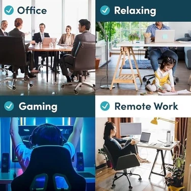 Lifelong Ofis Sandalyesi Tekerlekleri Yedek Kauçuk Tekerleği, Tüm Zeminler Için, Ofis Sandalyeleri
