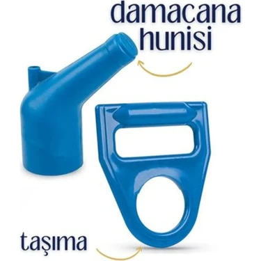 Muhamo Damacana Su Boşaltma Aktarma Hunisi Tasıma Elcik Dayanıklı Plastik Malzeme İle Ergonomik