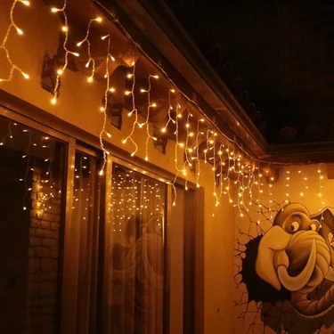 Robeve 8 Fonksiyonlu Saçak LED Sarkıt LED Eklenebilir LED Süsleme LED Peri LED Işık Ledli Işık