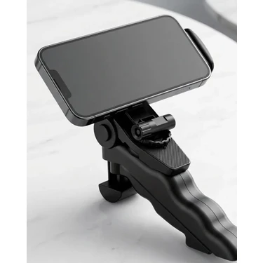 Katlanabilir Mini Telefon Tripodu Masaüstü Telefon Standı 360 Derece Ayarlanabilir
