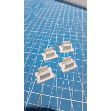 5 Adet Neon Esnek Şerit Işık Tutucu Kelepçeleri – 10MM Pp Beyaz Plastik Montaj