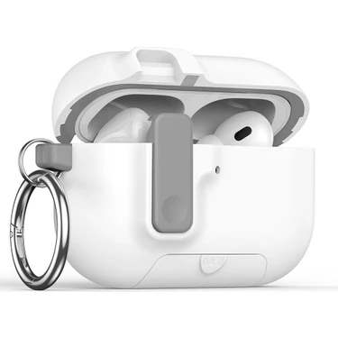 MobaxAksesuar Apple Airpods Pro 3. Nesil ile Uyumlu Kılıf Standlı Kilitli Tpu Premium Matte Trip