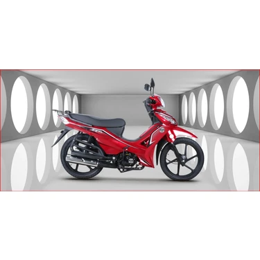 KUBA Ege 50 cc Kırmızı Motosiklet – Şehir İçi Kullanıma Uygun, Düşük Yakıt Tüketimli ve Pratik