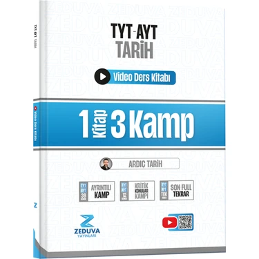 Zeduva Yayınları Soner Ardıç Tarih Tyt-Ayt Tarih 1 Kitap 3 Kamp Video Ders