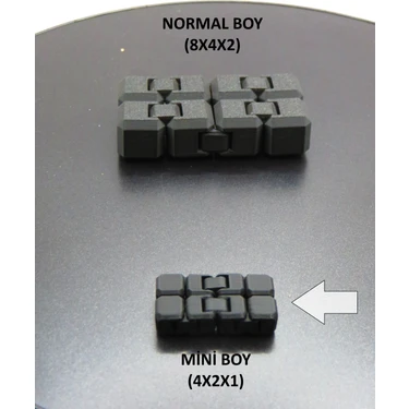 Mini Boy Sonsuz Küp (4X2X1) – Sessiz ve Taşınabilir El Oyuncağı, Fidget