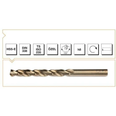 Epilons Makina Takım Hss-E Altın Seri Inox Delme Matkap Ucu 4