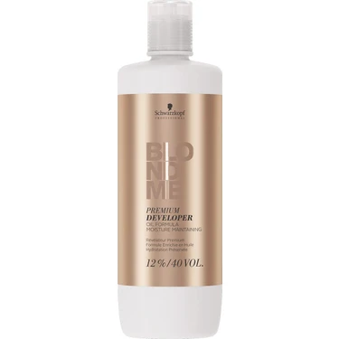 Schwarzkopf Blondme Saç Bakımı Oksidan %12 40 Vol 1000 ml Sıvı Formda Parlaklık ve Yumuşaklık