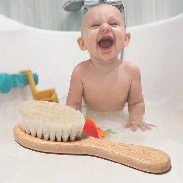 Pileli Store Keçi Kılı Organik Bebek Banyo